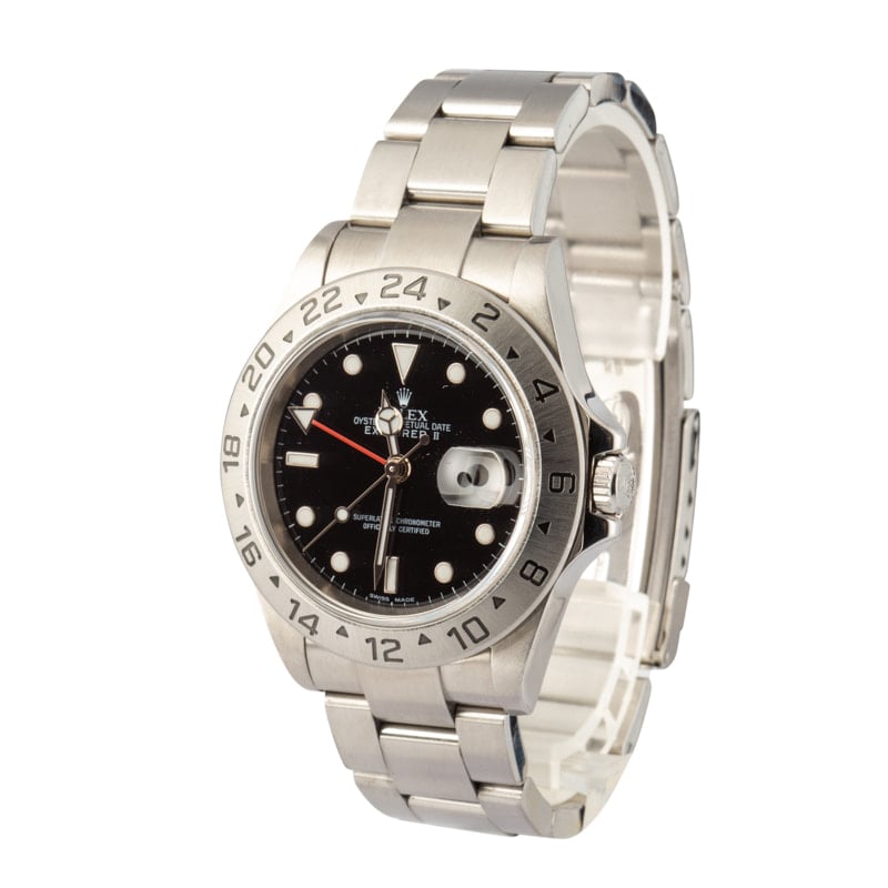 Rolex Explorer II Ref 16570 Black Dial