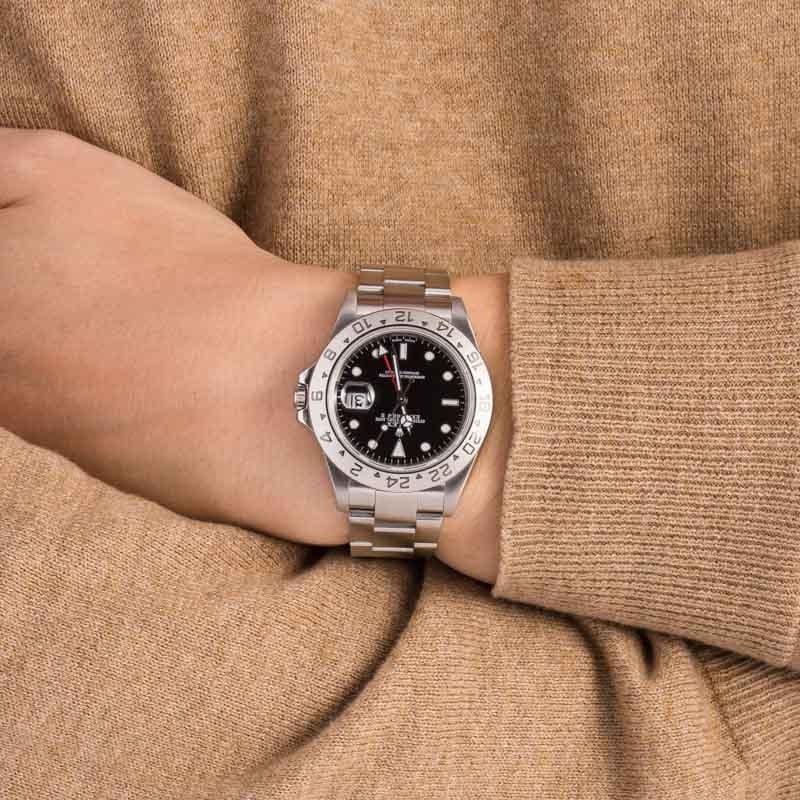 Men's Rolex Explorer II 16570 Stainless Steel