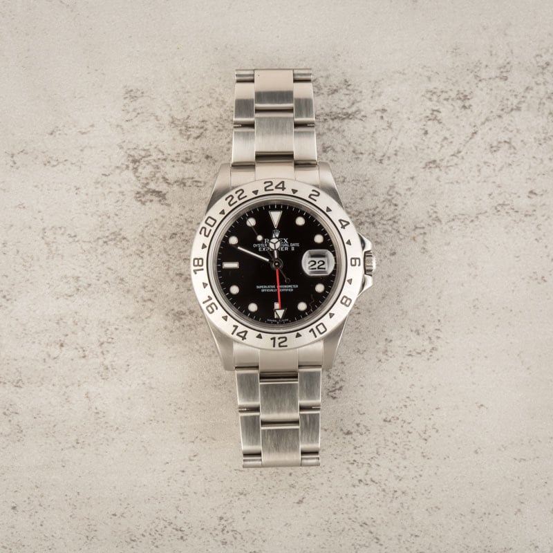 Rolex Explorer II 16570 Black Dial Watch