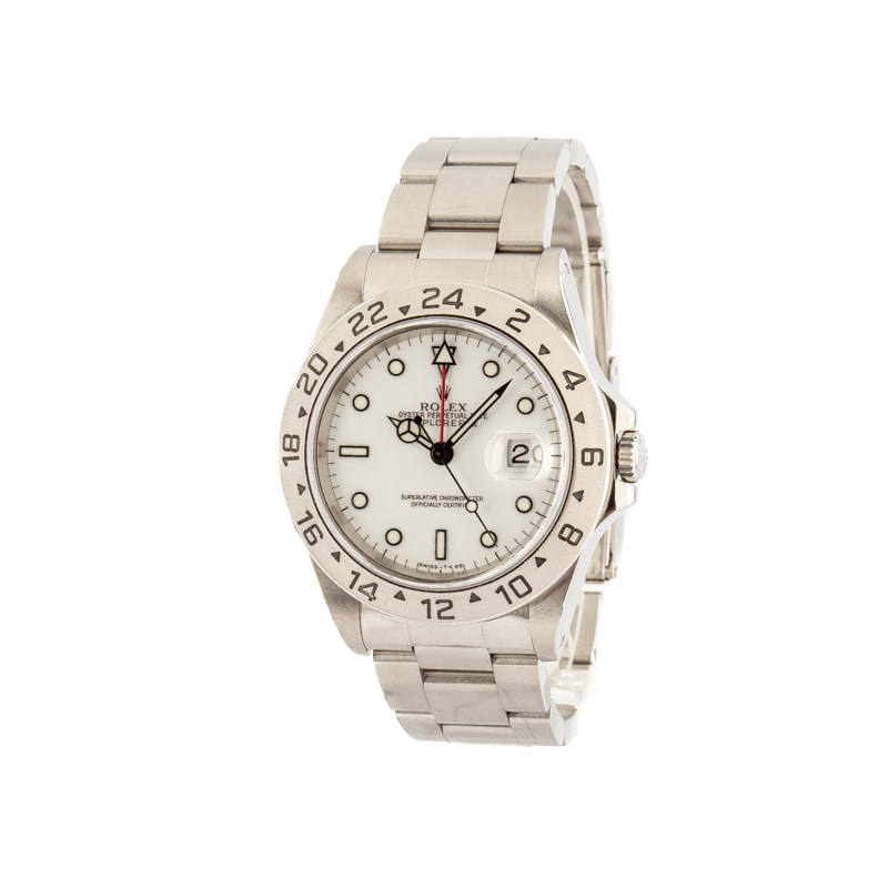 Rolex Explorer II 16570 White Dial Watch