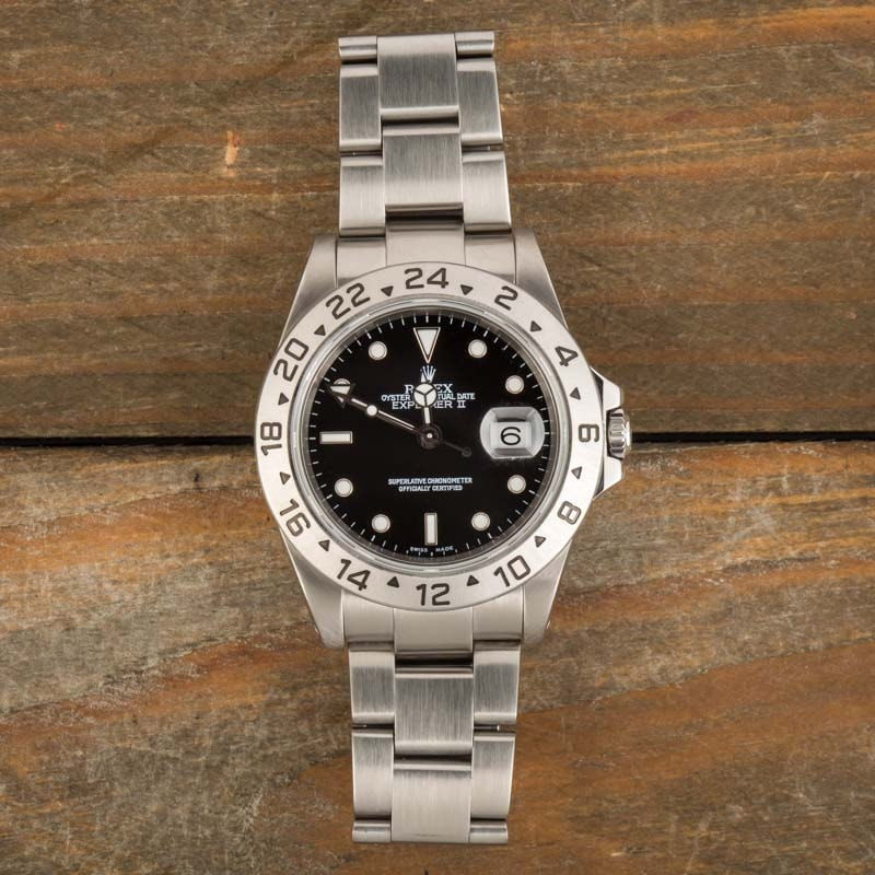 Rolex Explorer 2 Black Dial 16570