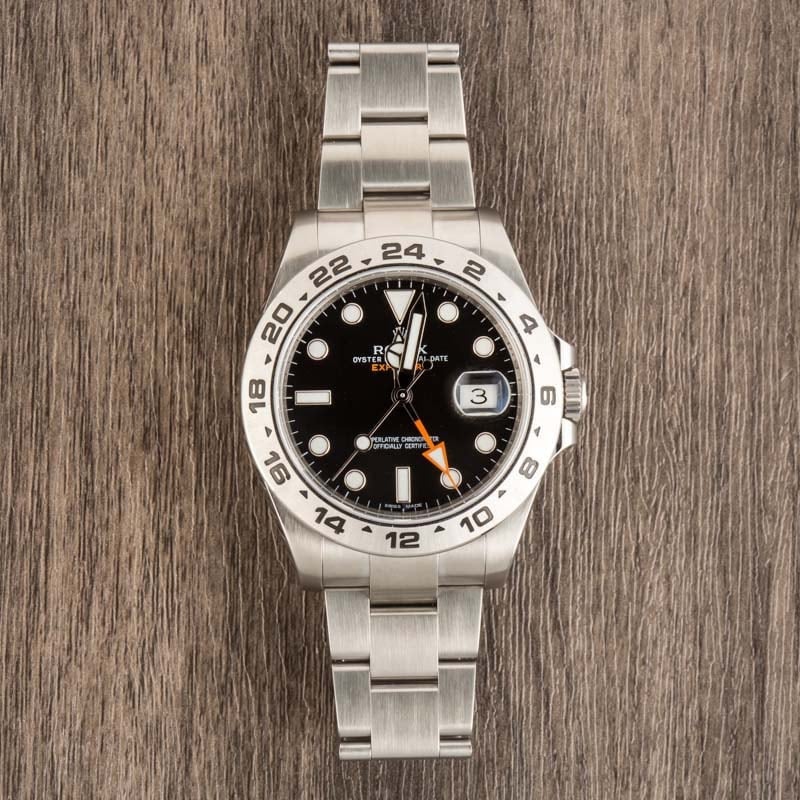 Rolex Explorer II Black Dial 216570 Stainless Steel