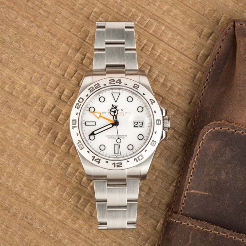 Rolex Explorer II 216570 White Polar Dial