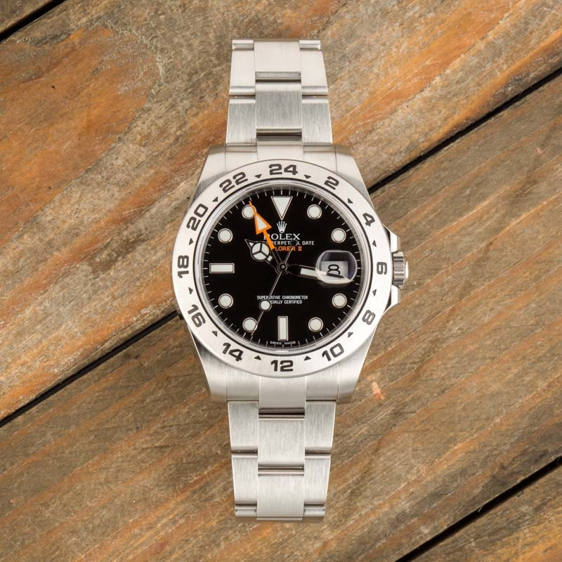 Rolex Explorer II Black Dial 216570 Stainless Steel