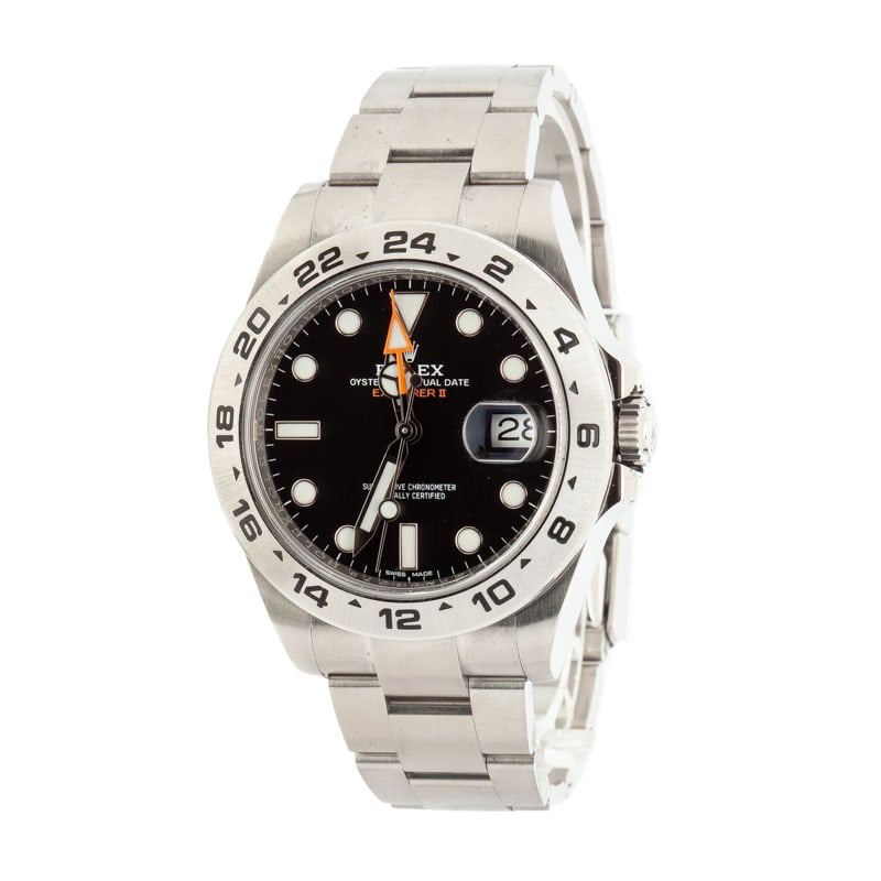 Rolex Explorer II Ref 216570 Black Chromalight Dial