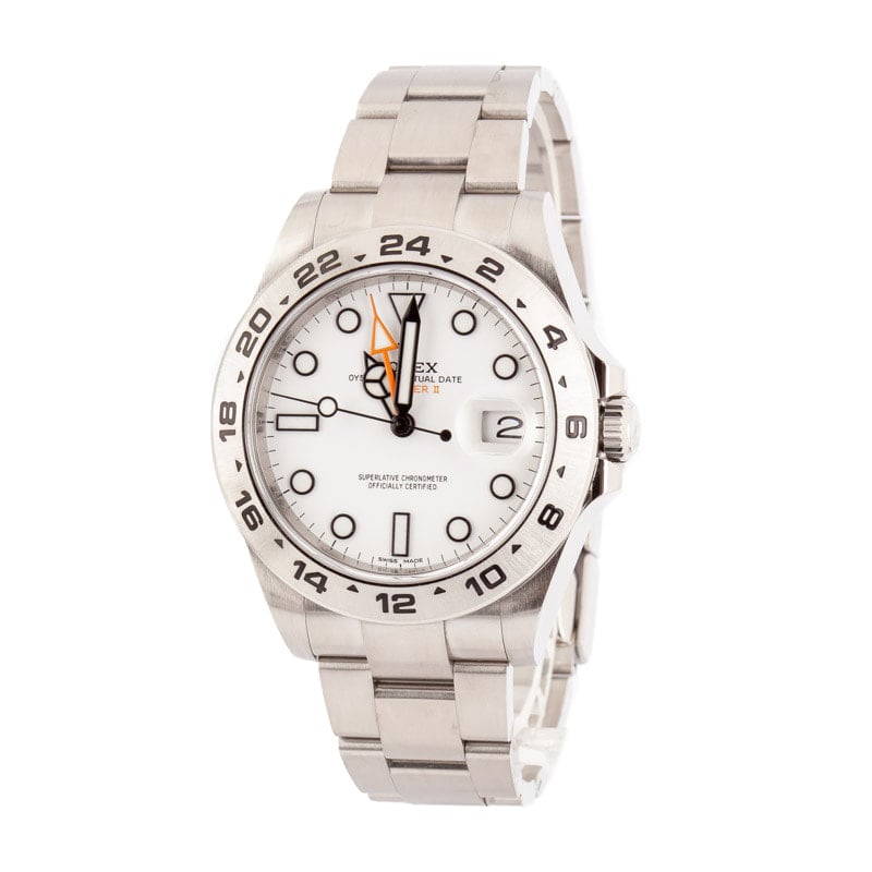 Rolex Explorer II 216570 White Polar Dial