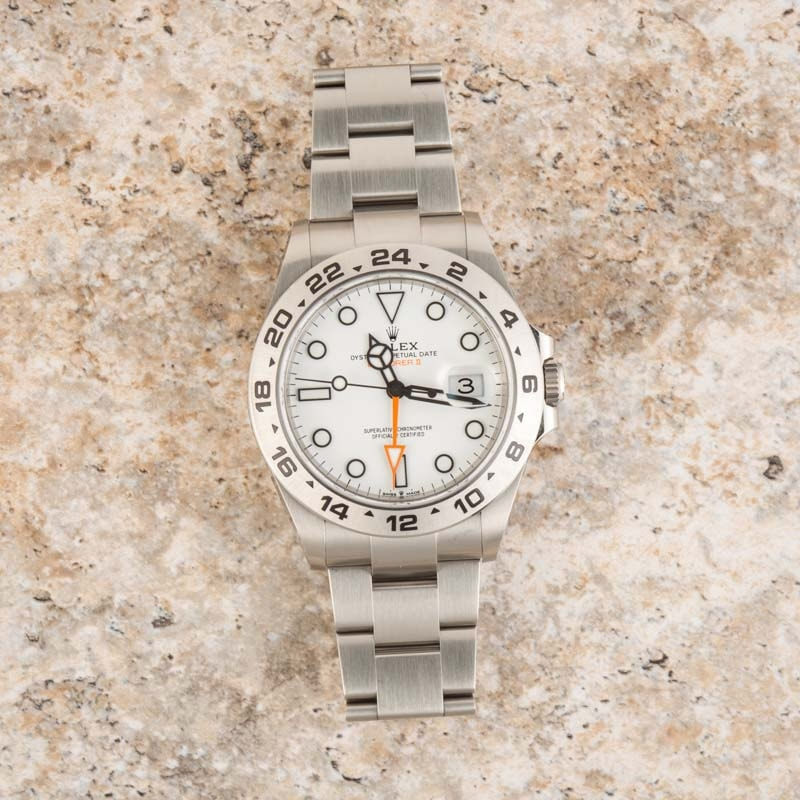 Rolex Explorer II Ref 226570 White Polar Dial