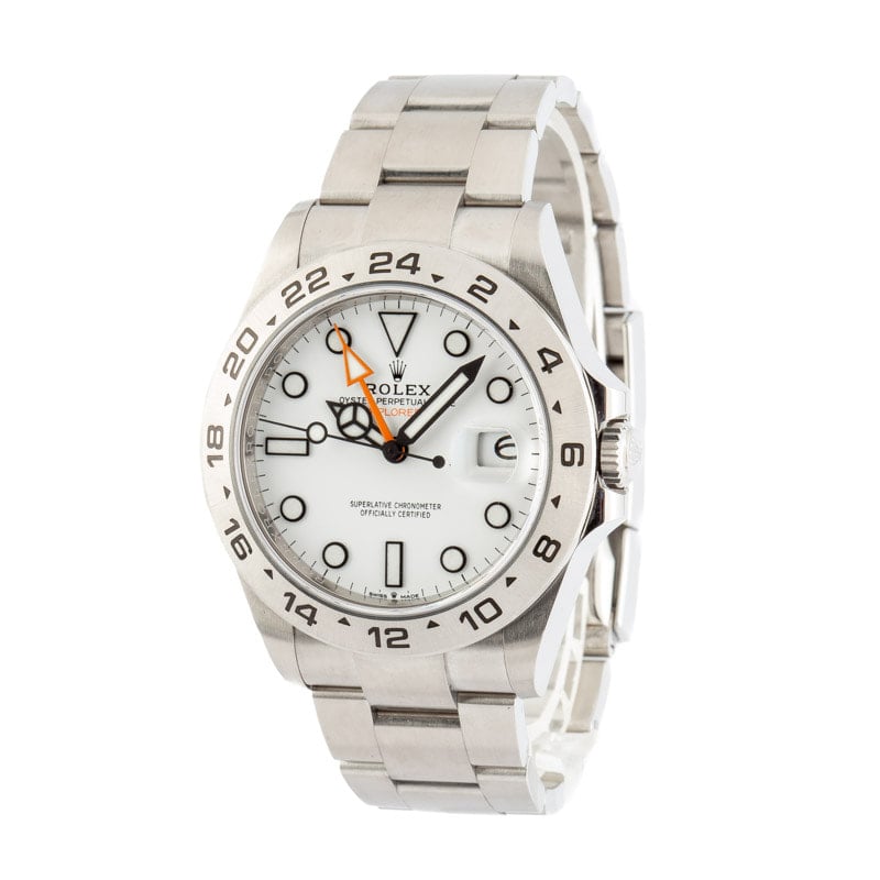 Rolex Explorer II Ref 226570 White Polar Dial