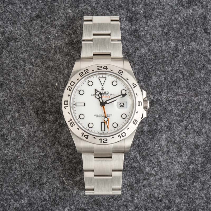 Rolex Explorer II ref 226570 White Dial