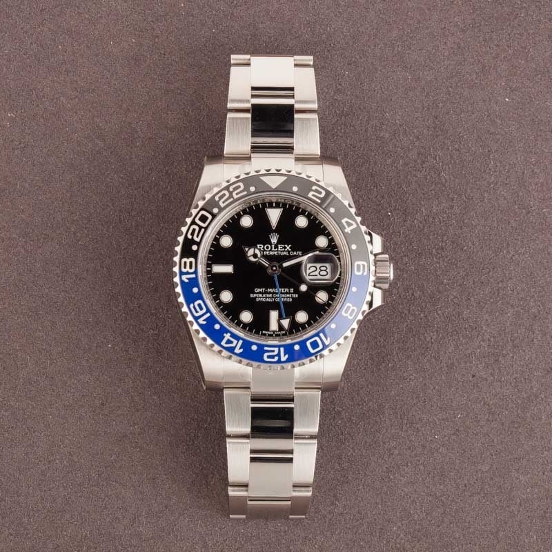 Rolex GMT-Master II Ref 116710 Factory Stickered 'Batman'