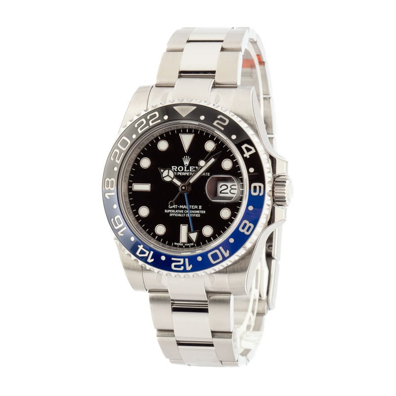 Rolex GMT-Master II Ref 116710 Factory Stickered 'Batman'