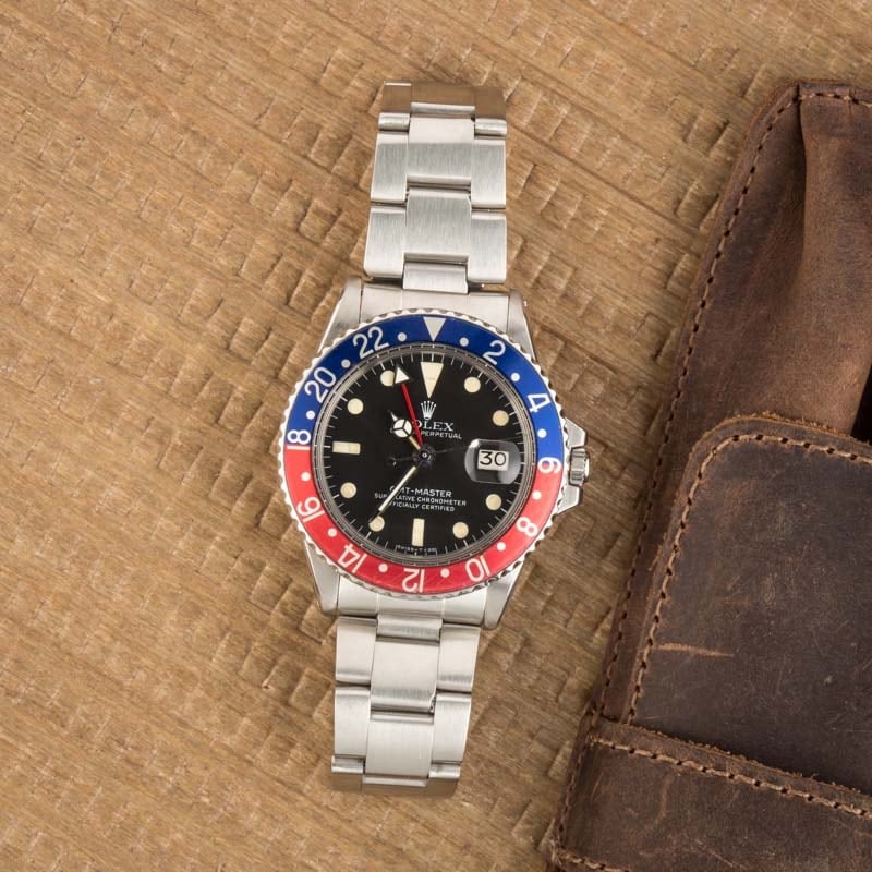 Vintage Rolex GMT 1675 Stainless Oyster