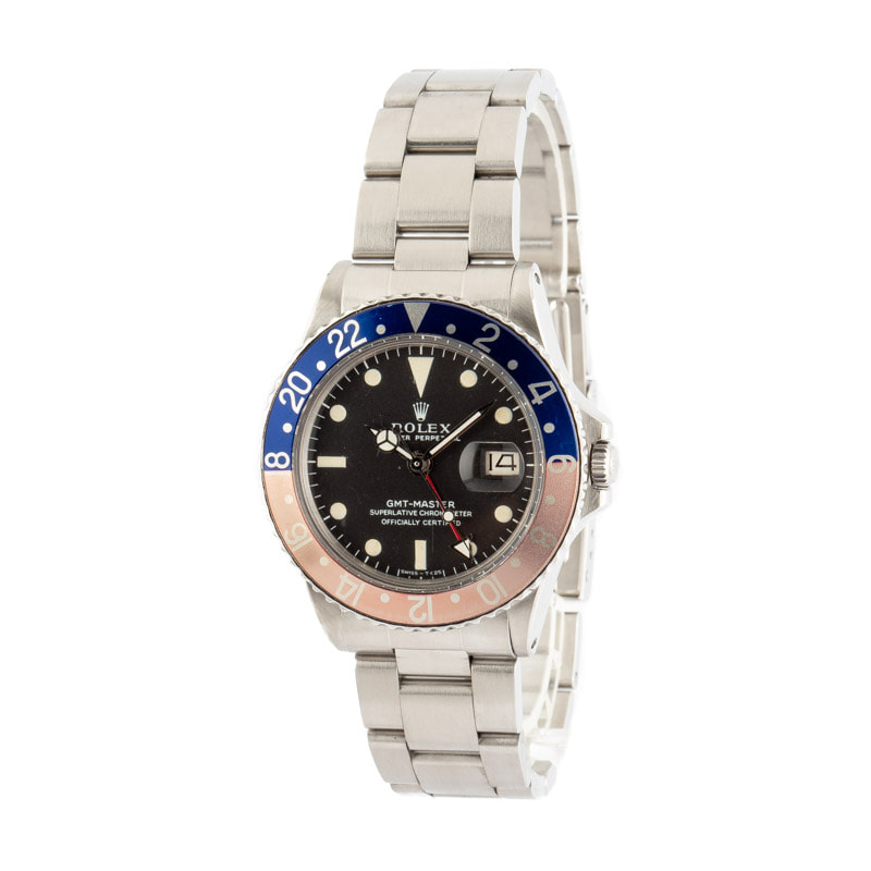 Vintage Rolex GMT 1675 Pepsi Bezel