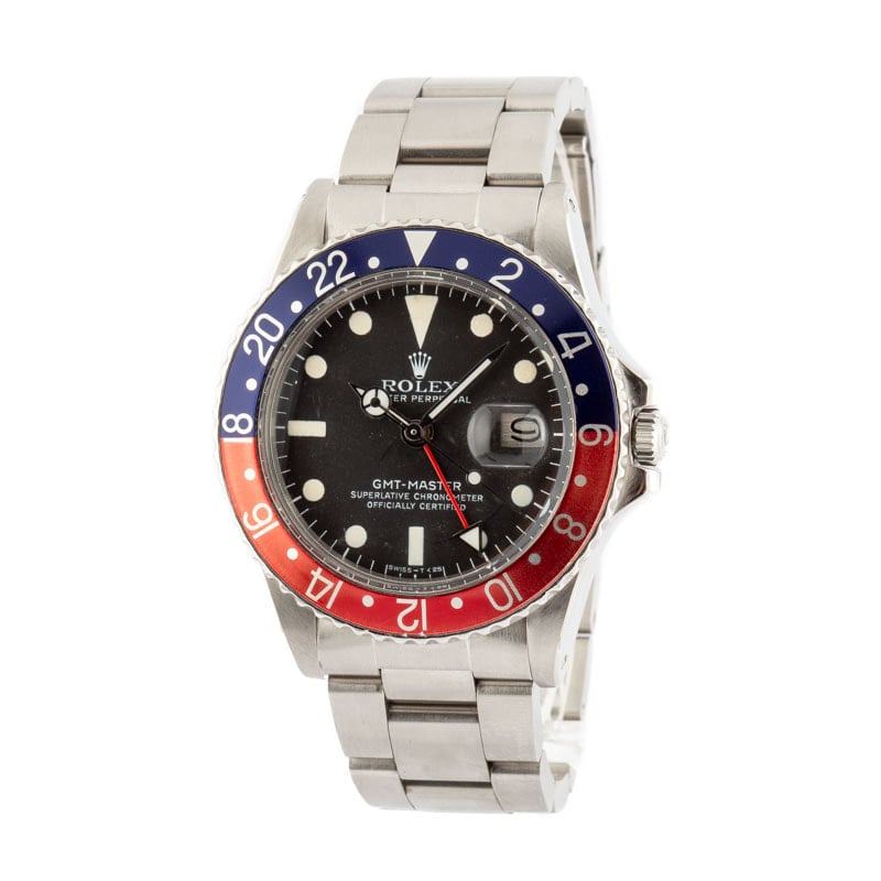 Vintage Rolex GMT-Master 1675 Oyster Steel