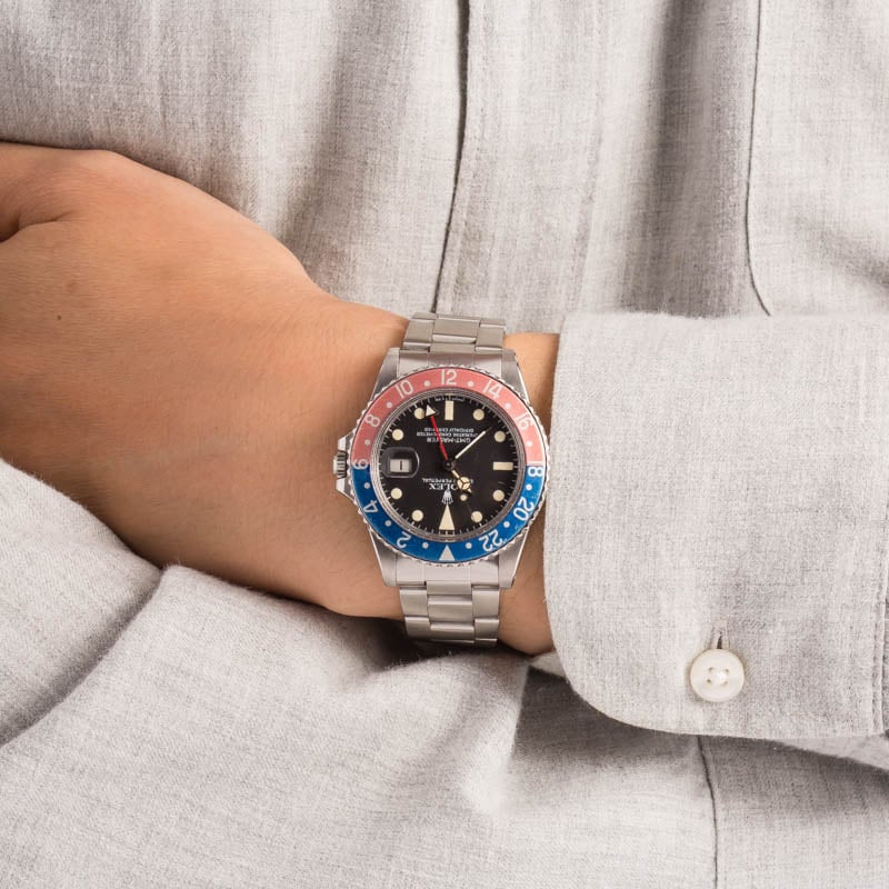 Vintage 1982 Rolex Pepsi GMT-Master 16750