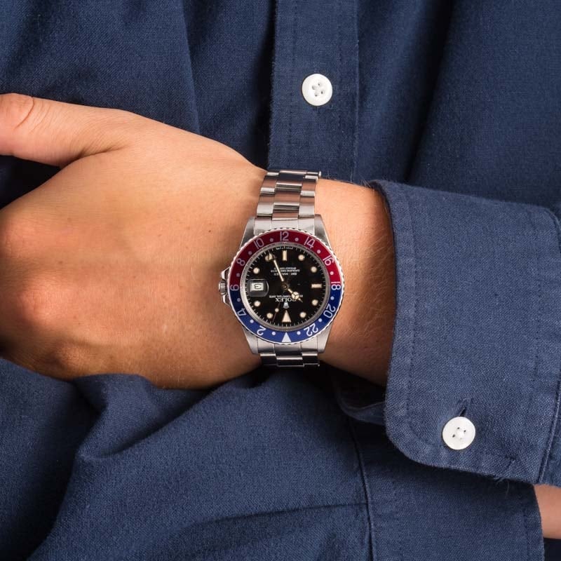 Rolex GMT-Master 16750 Pepsi Bezel Insert