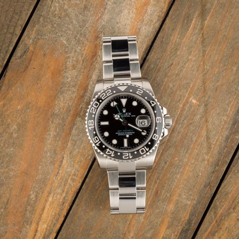 Mens Rolex GMT-Master II Ref 116710 Black Dial