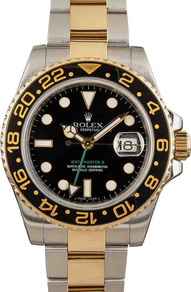 Buy Used Rolex GMT Master II 116713 Bob s Watches Sku 161428