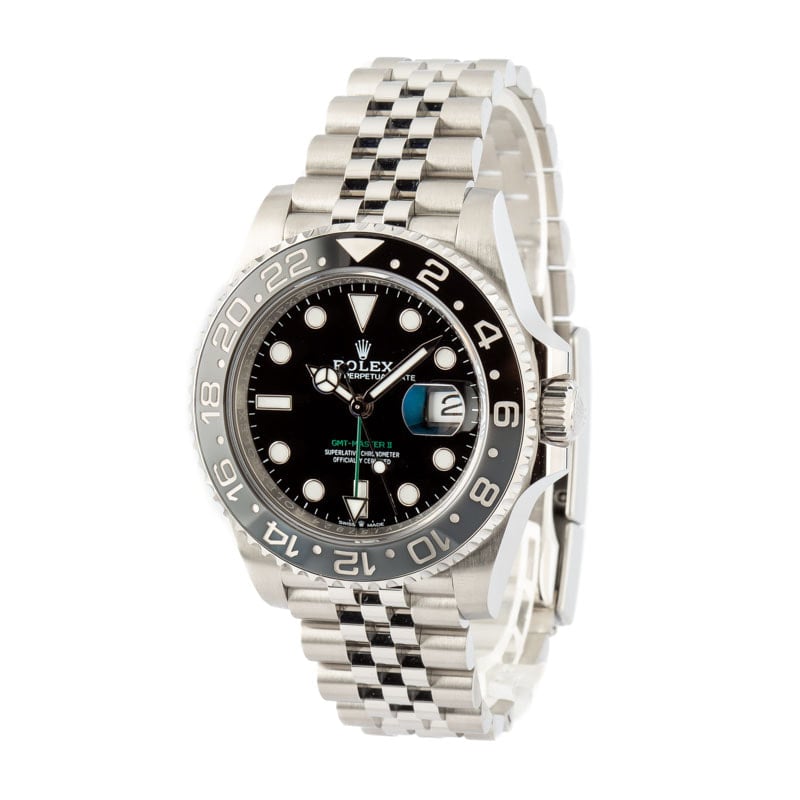 Pre-owned Rolex GMT-Master II ref 126710GRNR Jubilee