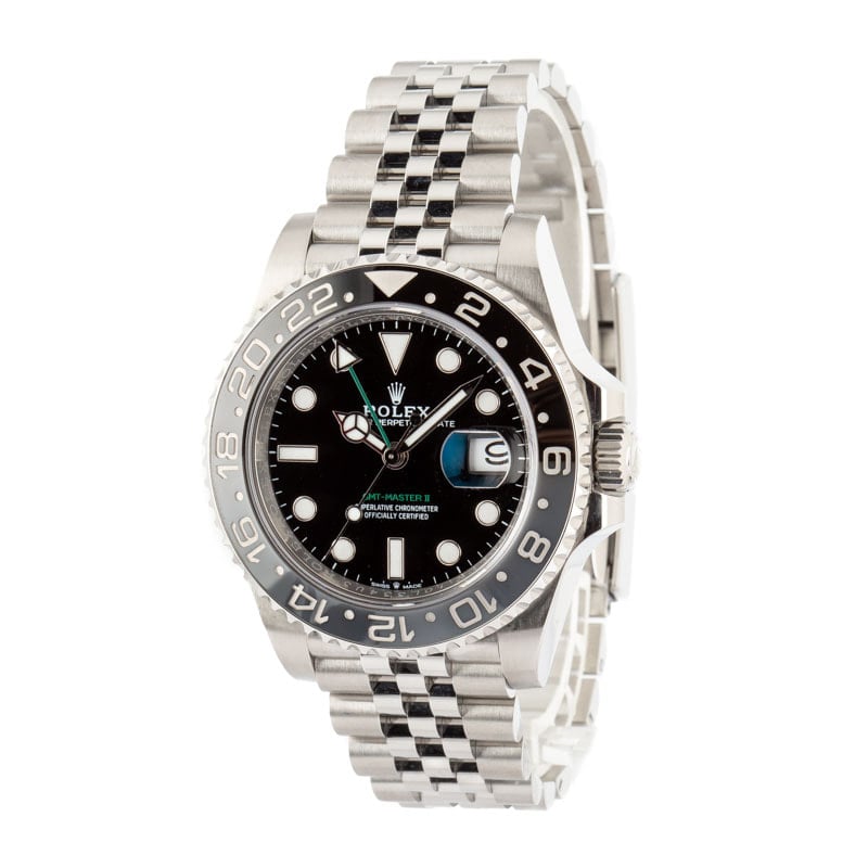 Pre-owned Rolex GMT-Master II ref 126710GRNR Jubilee