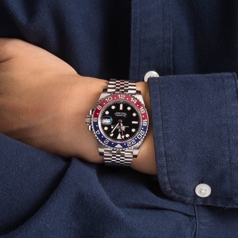 Pre-Owned Rolex GMT-Master II 'Pepsi' 126710 Jubilee Bracelet