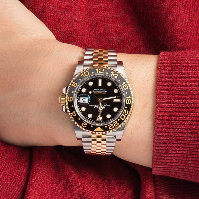 Rolex GMT-Master II Ref 126713GRNR Stainless Steel & 18k Yellow Gold