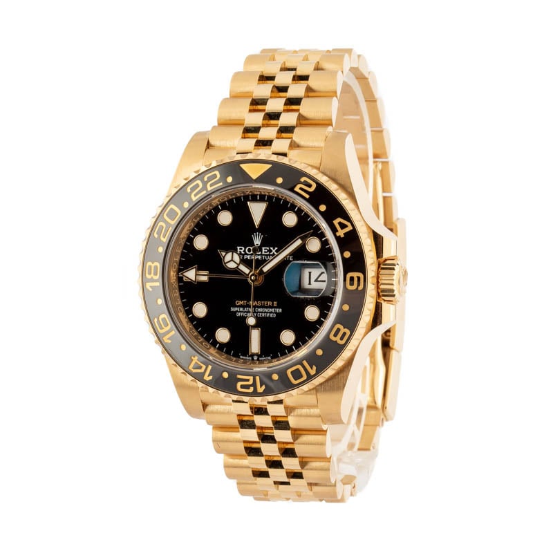 Rolex GMT-Master II Ref 126718 18k Yellow Gold Jubilee