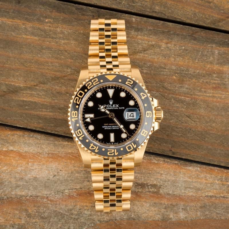 Rolex GMT-Master II Ref 126718 18k Yellow Gold Jubilee