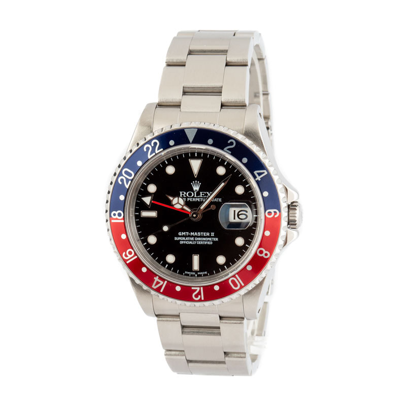 Pre-Owned Rolex GMT-Master II Ref 16710 Pepsi