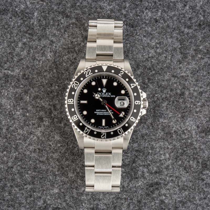 Used Rolex GMT-Master II ref 16710 Black Dial