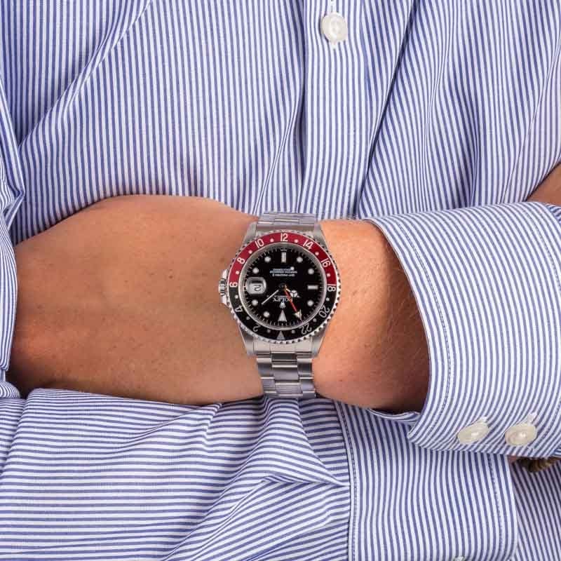 Used Rolex GMT-Master II Ref 16710 Red & Black Coke