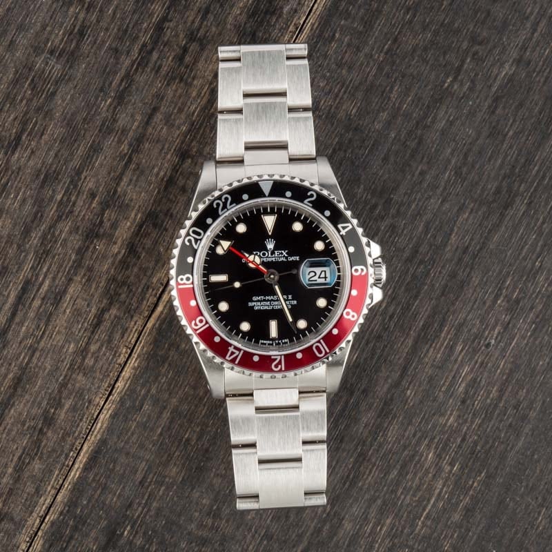 Mens Rolex GMT-Master II Ref 16710 Coke