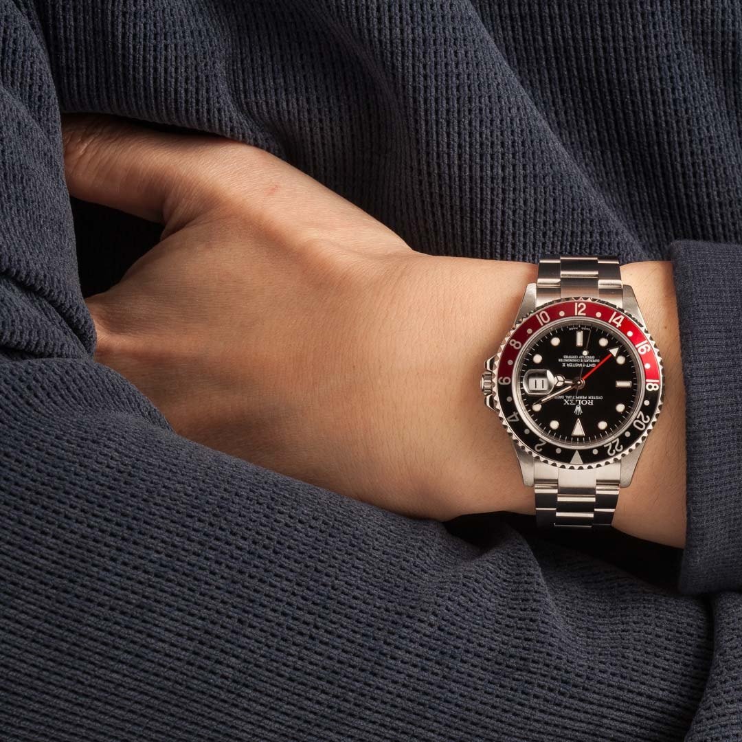 Used Rolex GMT-Master II Ref 16710 Red & Black Coke