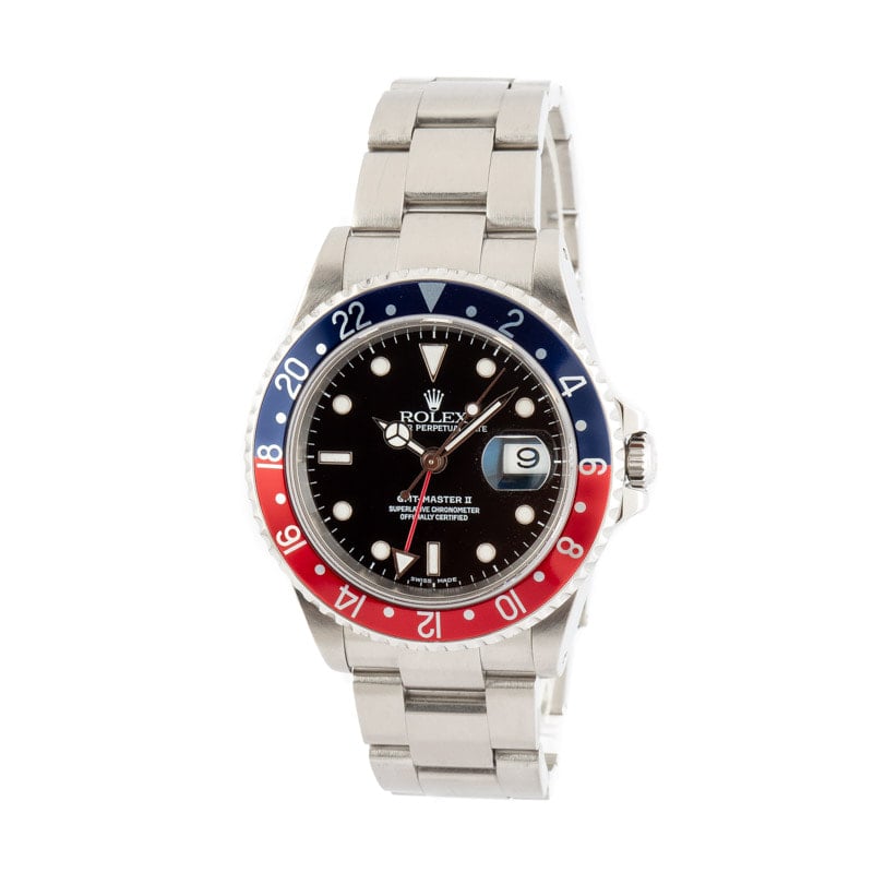 Pre-Owned Rolex GMT-Master II Ref 16710 Pepsi