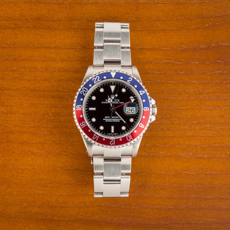 Men's Rolex GMT-Master II 16710 Stainless Steel