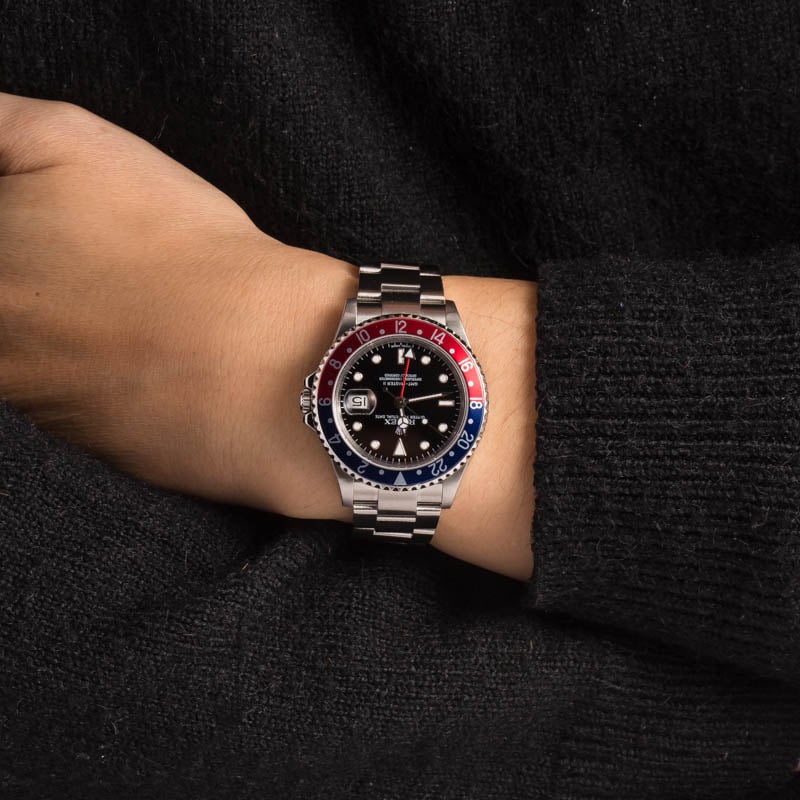 Men's Rolex GMT-Master II 16710 Pepsi Insert