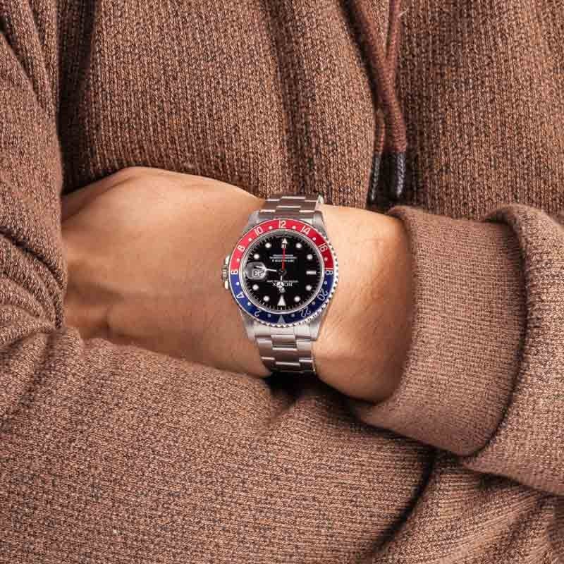 171447 Rolex GMT Master II Ref 16710 Pepsi Bezel