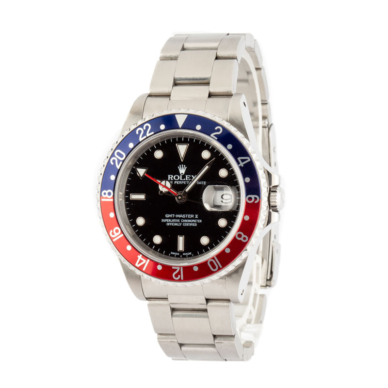 Men's Rolex GMT-Master II 16710 Pepsi Insert