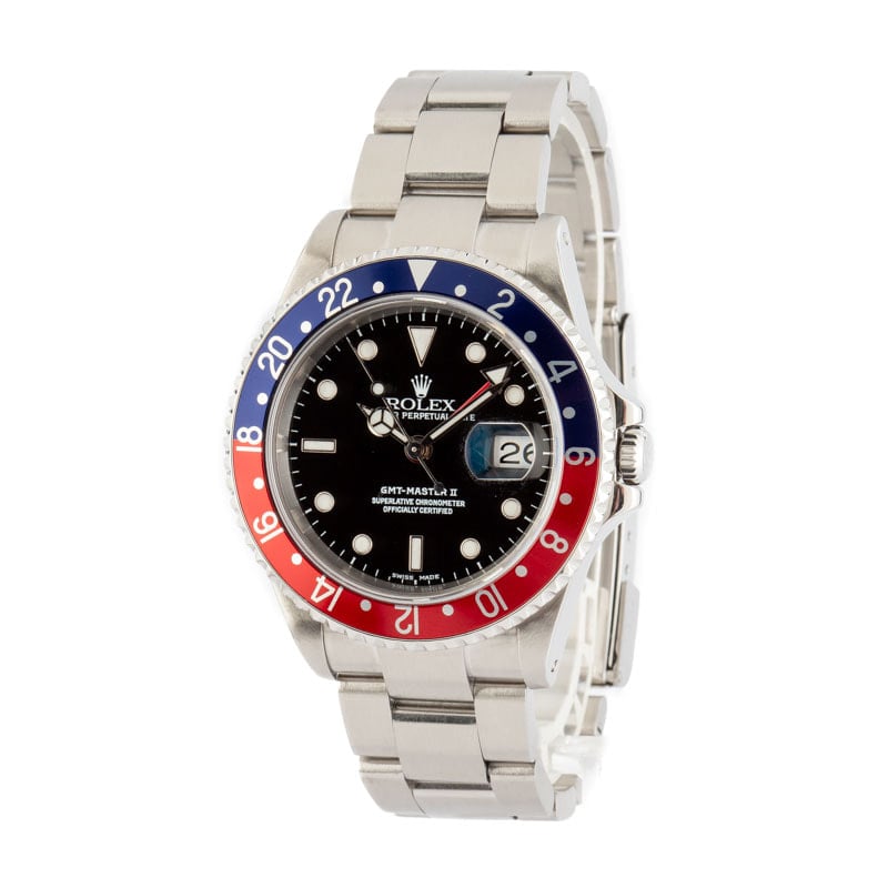 Men's Rolex GMT-Master II 16710 Stainless Steel