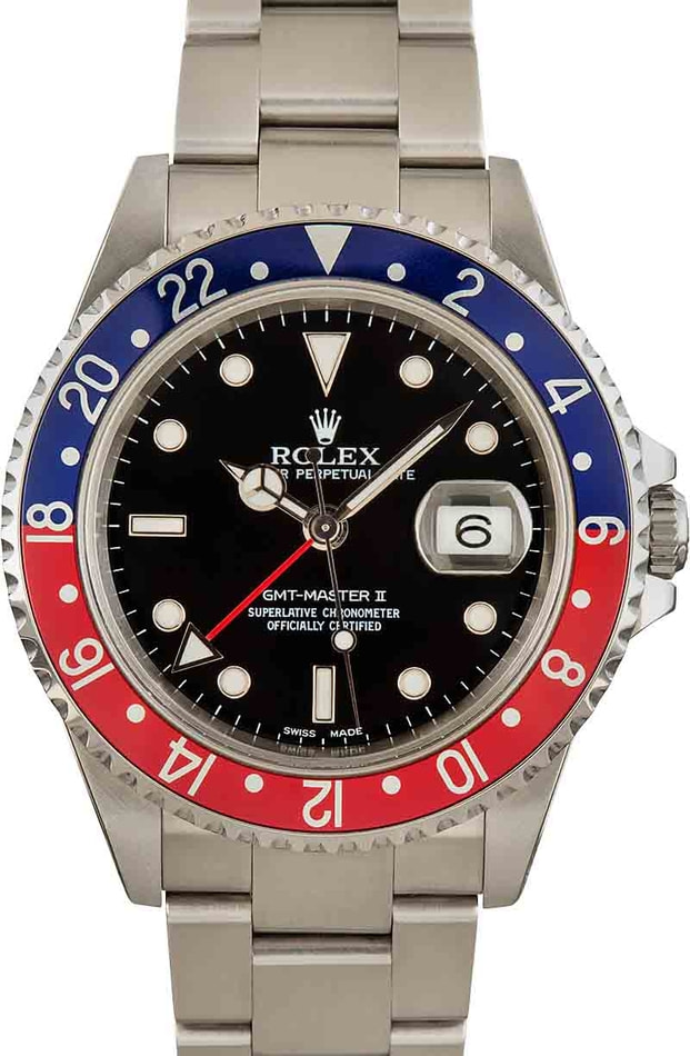 Buy Used Rolex GMT Master II 16710 Bob s Watches Sku 158595