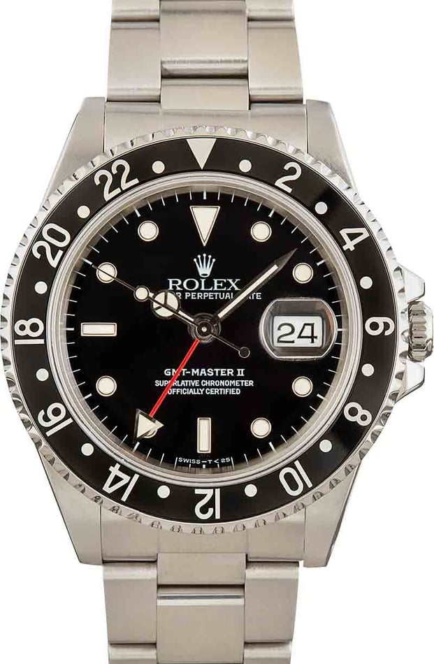 Buy Used Rolex GMT-Master II 16710 | Bob's Watches - Sku: 158729