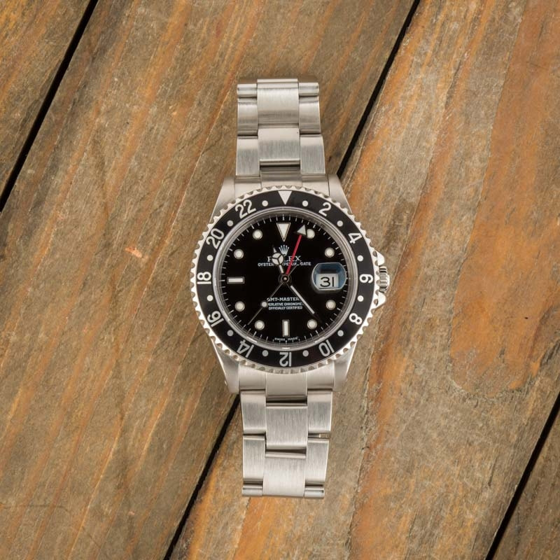 Buy Used Rolex GMT Master II 16710 Bob s Watches Sku 162489