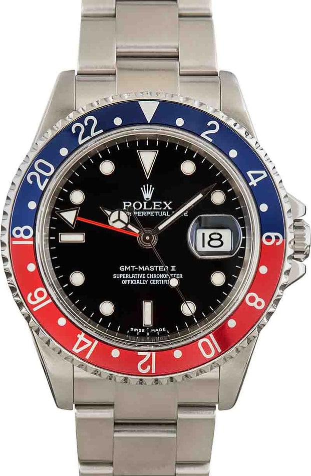 Buy Used Rolex GMT Master II 16710 Bob s Watches Sku 162611