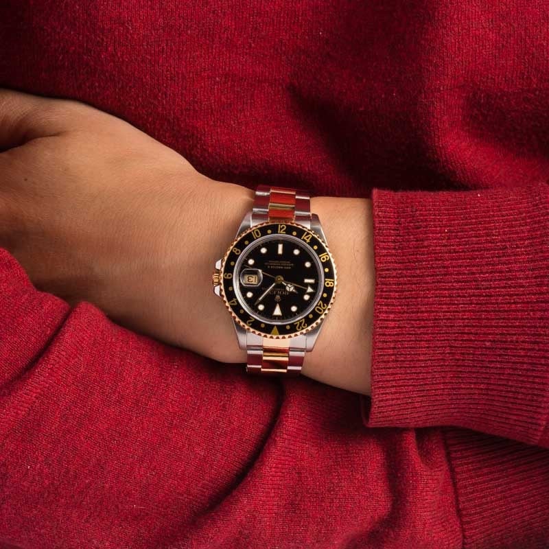 Men's Rolex GMT-Master II 16713 Black Dial