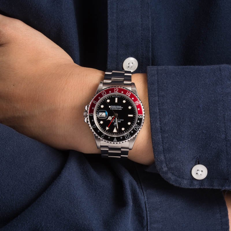 Rolex GMT-Master II Ref 16760 Stainless Steel Coke