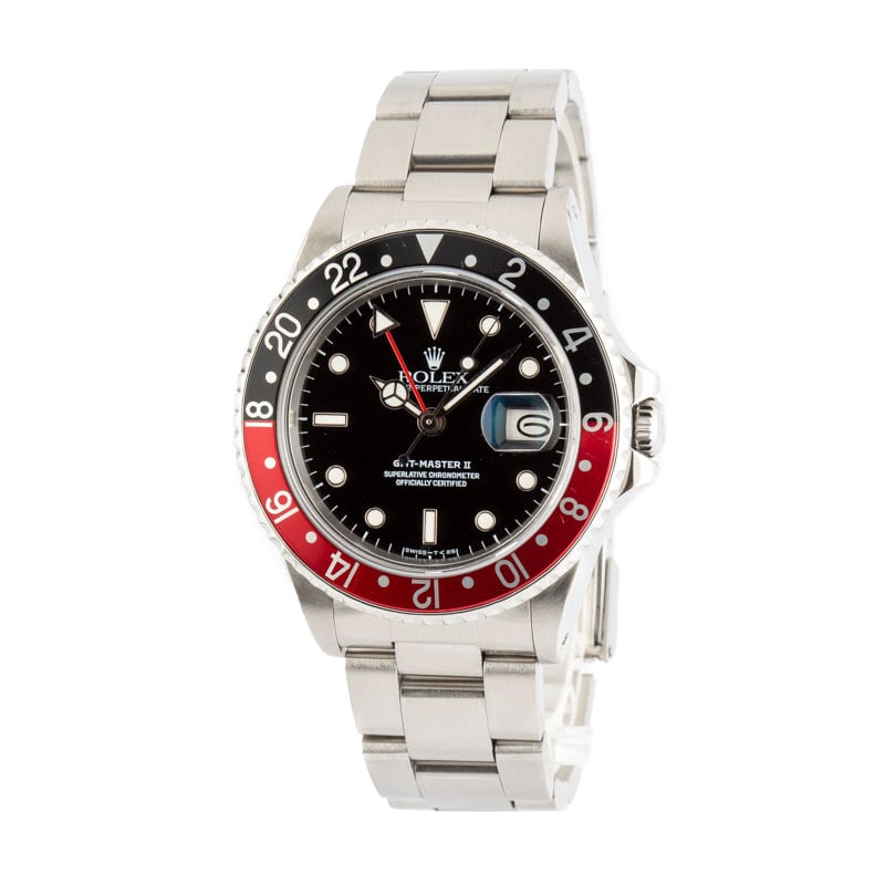 Rolex GMT-Master II Ref 16760 Stainless Steel Coke