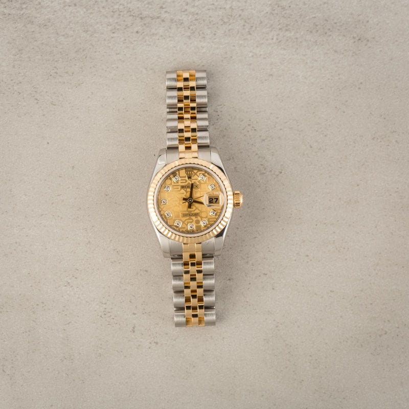 Rolex Ladies Datejust 179173 Two Tone with Diamonds