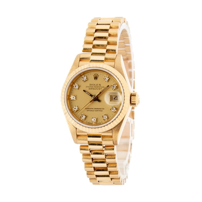 Rolex Lady-Datejust President 69178 Diamond Dial