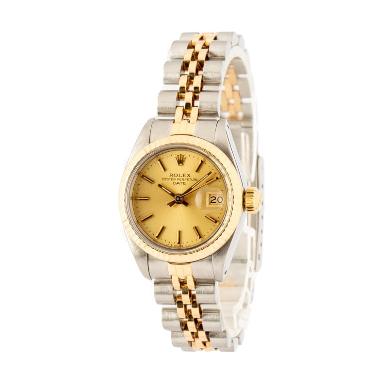 Ladies Rolex Date 6917 Champagne Dial