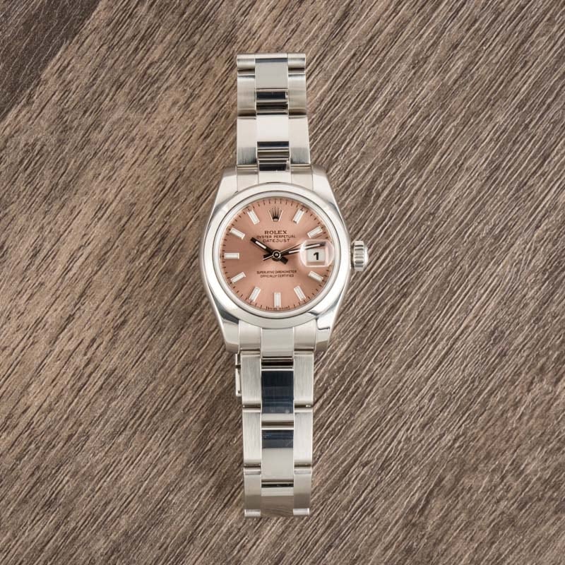 Pre-Owned Rolex Datejust 179160 Pink Luminous Index Dial